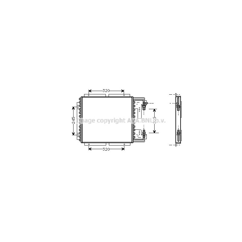 Condenseur de climatisation AVA QUALITY COOLING