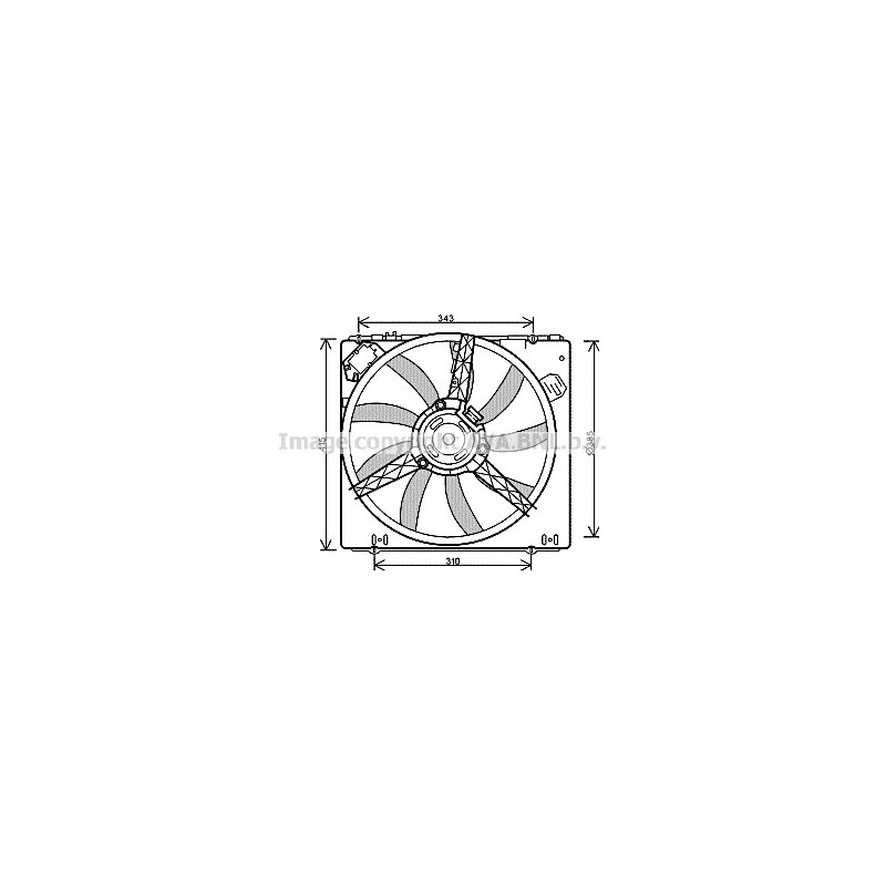 Ventilateur (refroidissement moteur) AVA QUALITY COOLING
