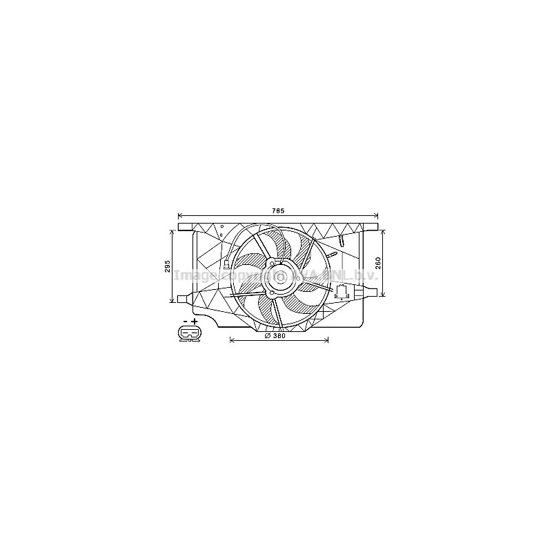 Ventilateur (refroidissement moteur) AVA QUALITY COOLING