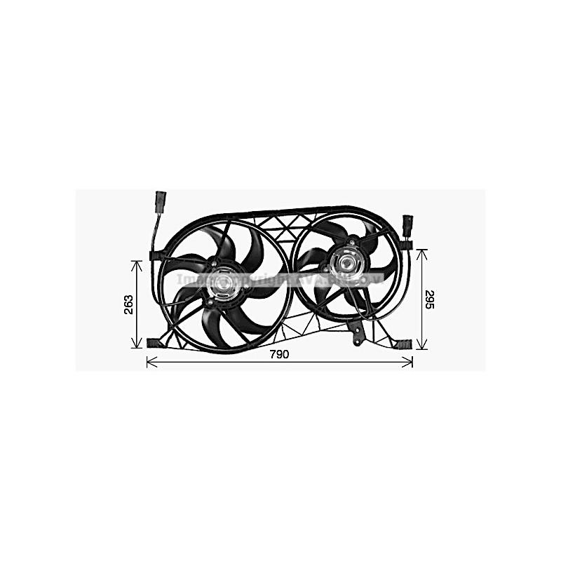 Ventilateur (refroidissement moteur) AVA QUALITY COOLING