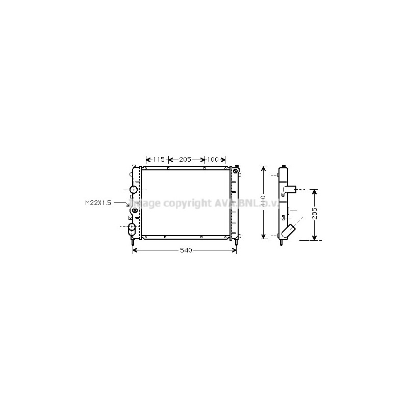 Radiateur AVA QUALITY COOLING