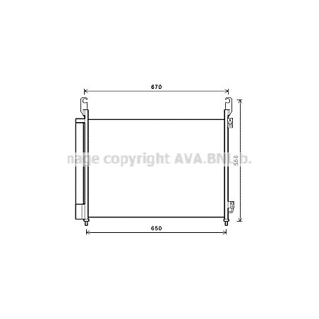 Condenseur de climatisation AVA QUALITY COOLING