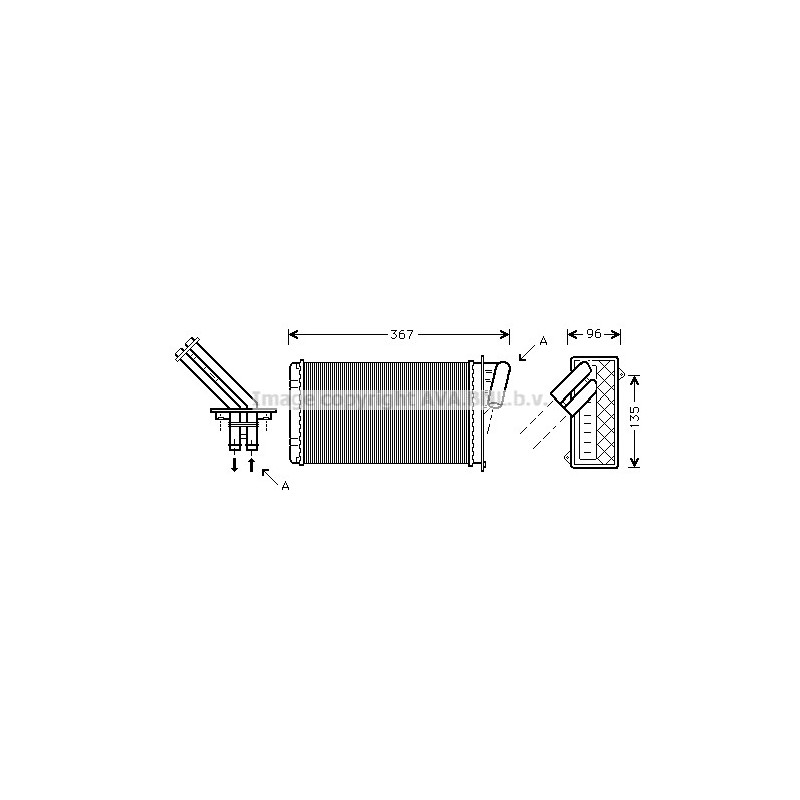 Radiateur de chauffage AVA QUALITY COOLING