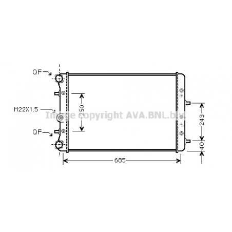 Radiateur AVA QUALITY COOLING