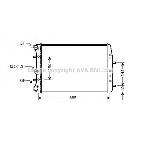 Radiateur AVA QUALITY COOLING