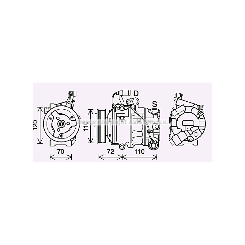 Compresseur de climatisation AVA QUALITY COOLING