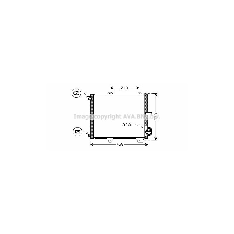 Condenseur de climatisation AVA QUALITY COOLING