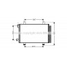 Condenseur de climatisation AVA QUALITY COOLING