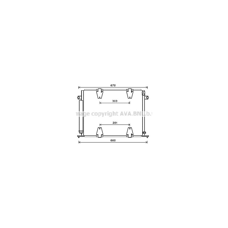 Condenseur de climatisation AVA QUALITY COOLING