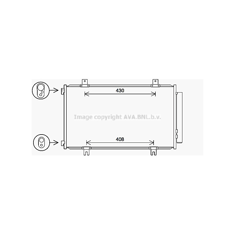 Condenseur de climatisation AVA QUALITY COOLING