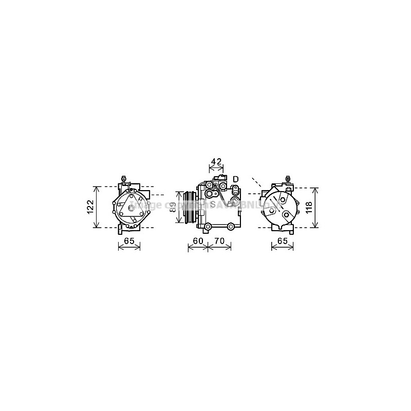 Compresseur de climatisation AVA QUALITY COOLING