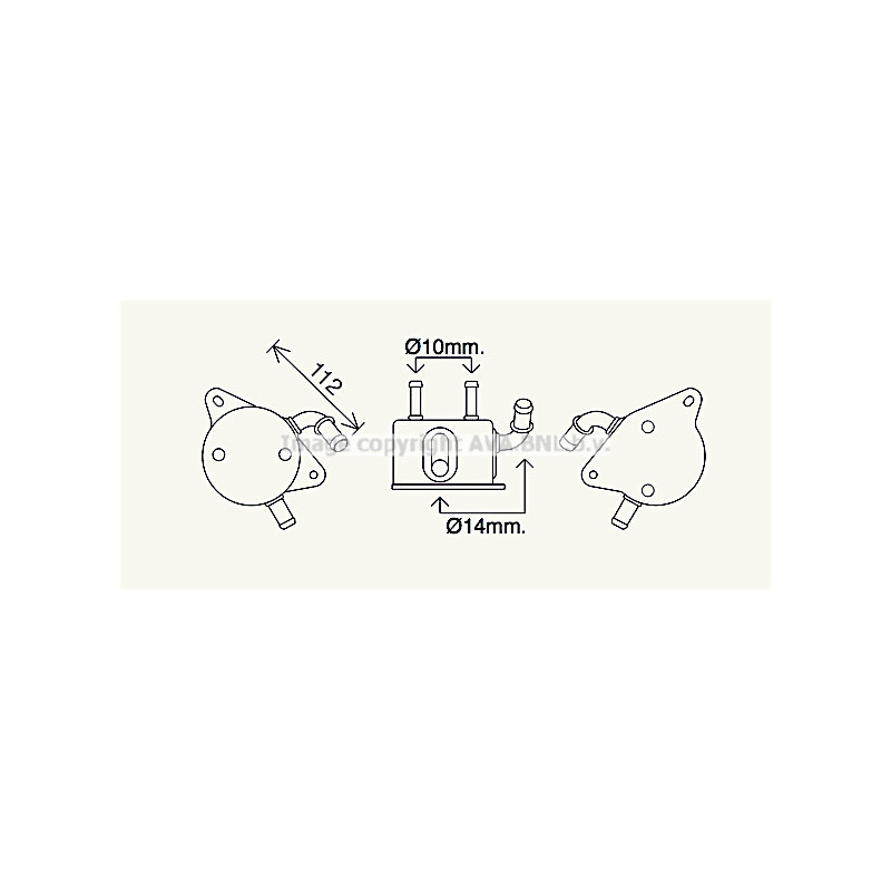 Radiateur d'huile de boite de vitesse automatique AVA QUALITY COOLING