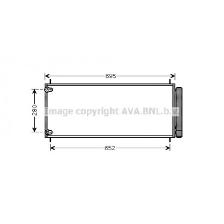 Condenseur de climatisation AVA QUALITY COOLING