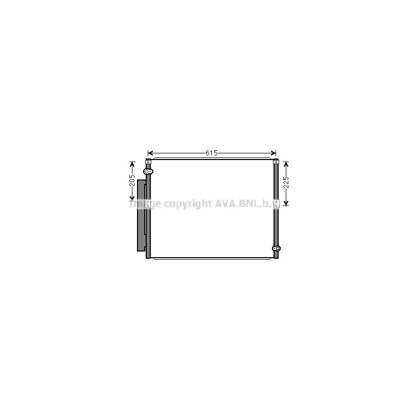 Condenseur de climatisation AVA QUALITY COOLING