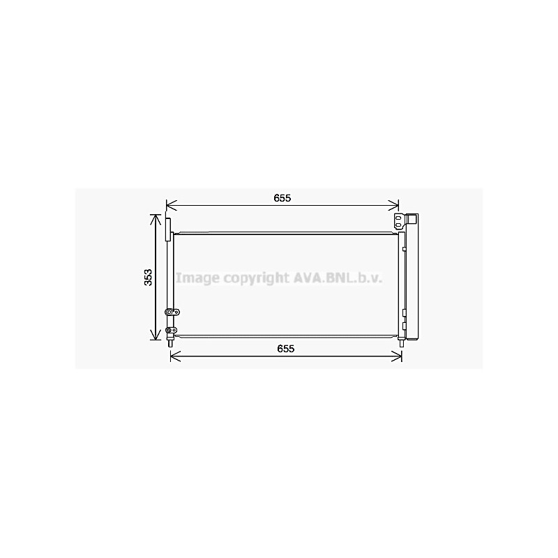 Condenseur de climatisation AVA QUALITY COOLING