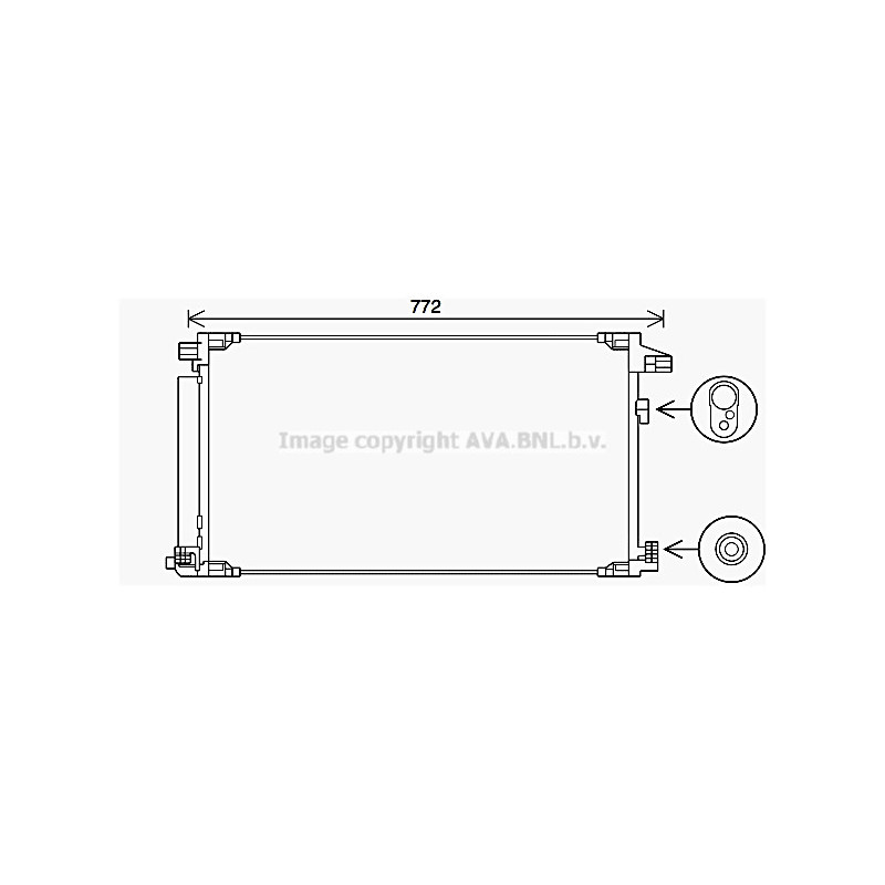 Condenseur de climatisation AVA QUALITY COOLING