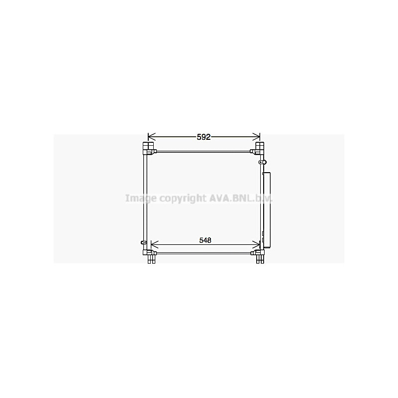 Condenseur de climatisation AVA QUALITY COOLING