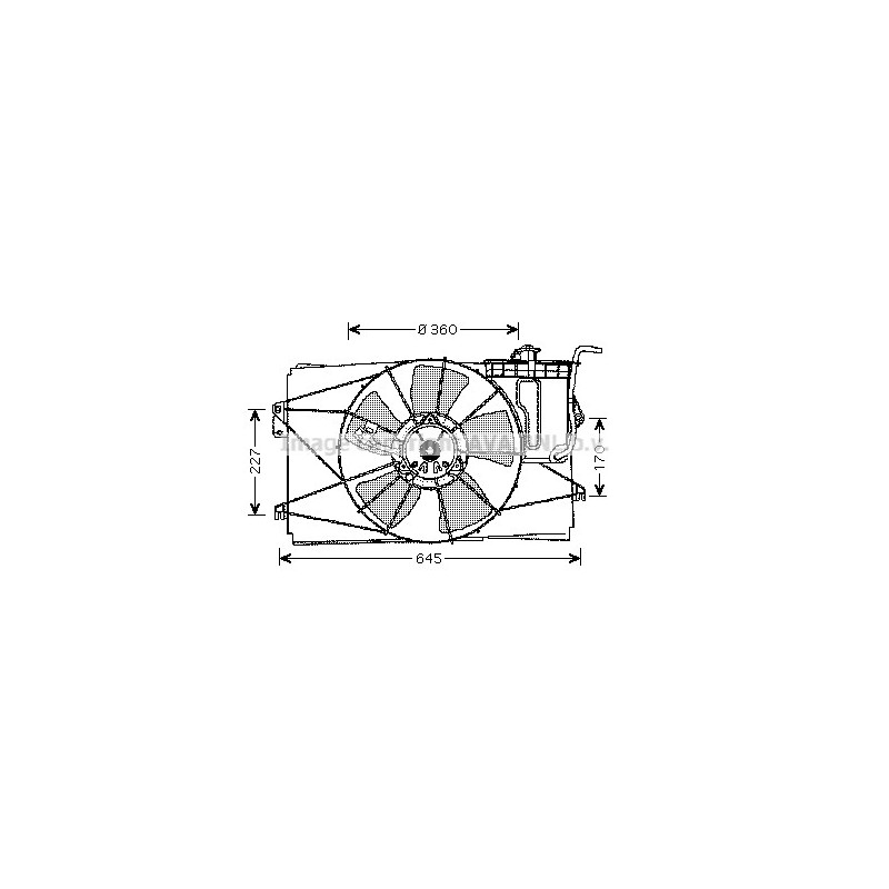 Ventilateur (refroidissement moteur) AVA QUALITY COOLING