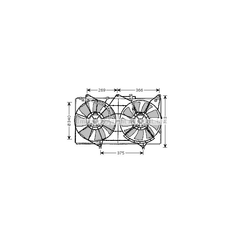 Ventilateur (refroidissement moteur) AVA QUALITY COOLING