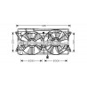 Ventilateur (refroidissement moteur) AVA QUALITY COOLING
