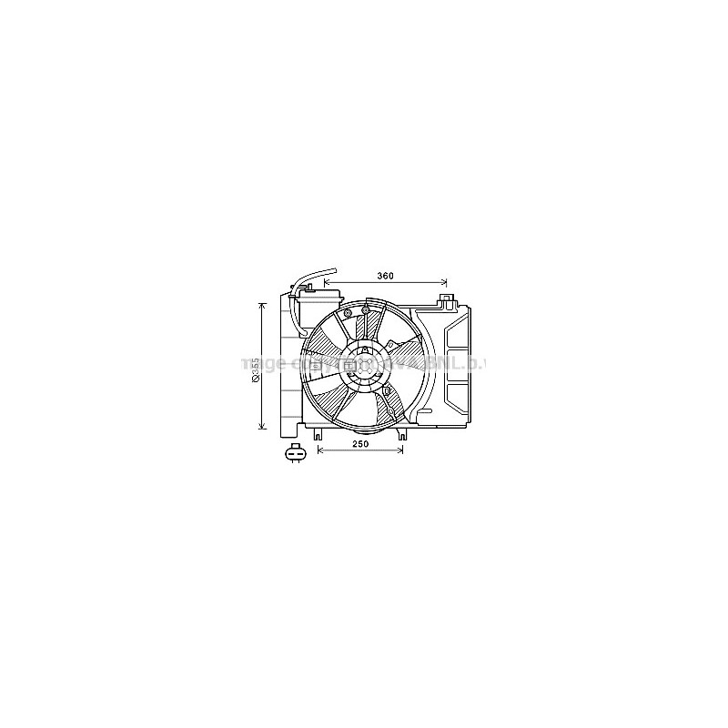 Ventilateur (refroidissement moteur) AVA QUALITY COOLING