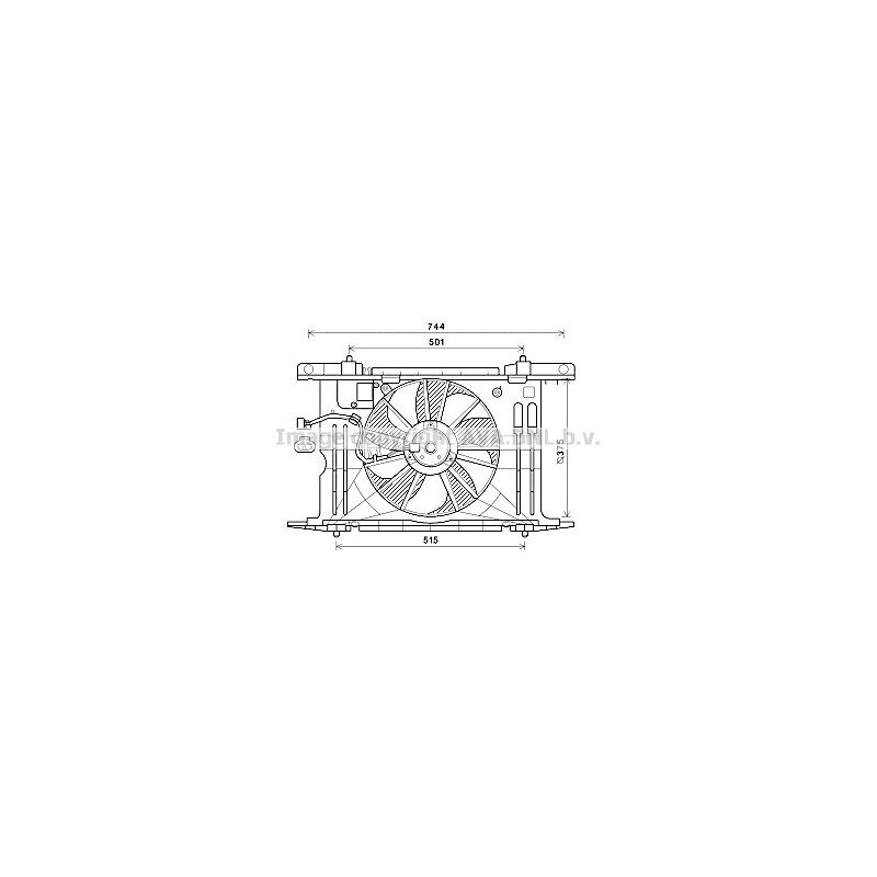 Ventilateur (refroidissement moteur) AVA QUALITY COOLING