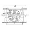 Ventilateur (refroidissement moteur) AVA QUALITY COOLING