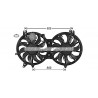 Ventilateur (refroidissement moteur) AVA QUALITY COOLING