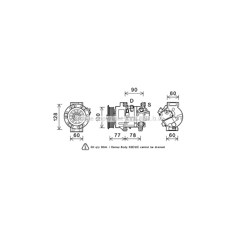 Compresseur de climatisation AVA QUALITY COOLING