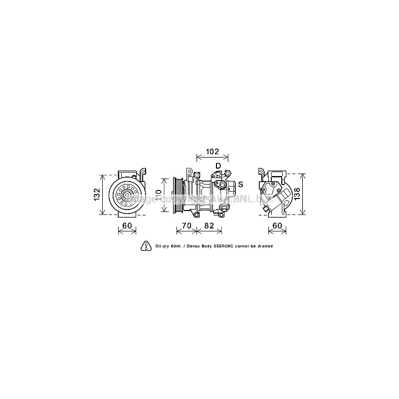 Compresseur de climatisation AVA QUALITY COOLING