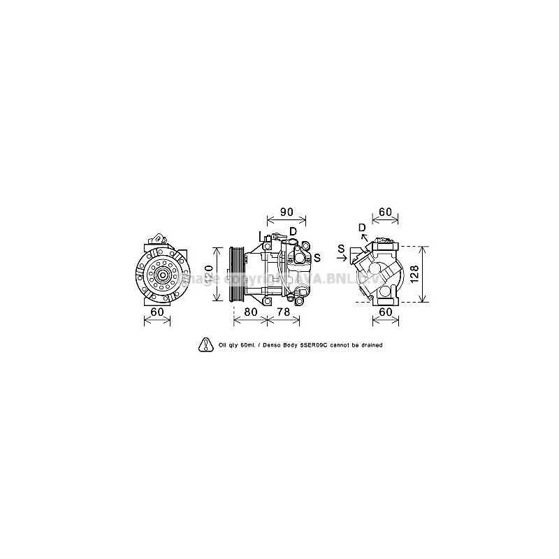 Compresseur de climatisation AVA QUALITY COOLING