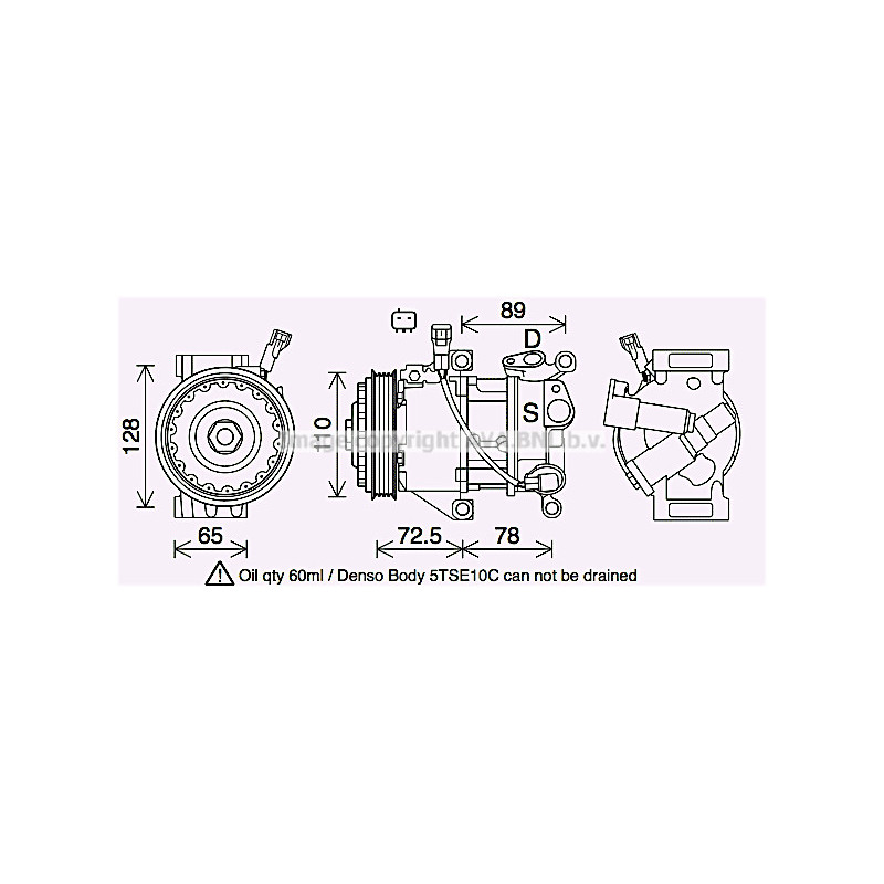 Compresseur de climatisation AVA QUALITY COOLING
