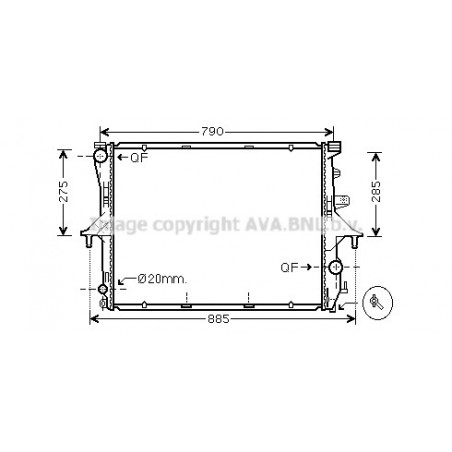 Radiateur AVA QUALITY COOLING
