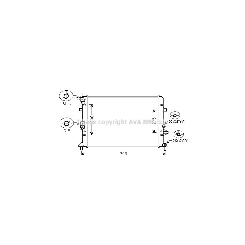 Radiateur AVA QUALITY COOLING