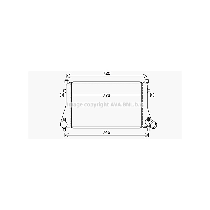 Intercooler (échangeur d'air) AVA QUALITY COOLING