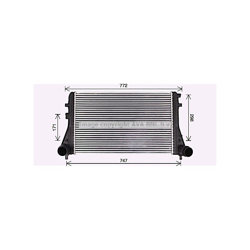 Intercooler (échangeur d'air) AVA QUALITY COOLING