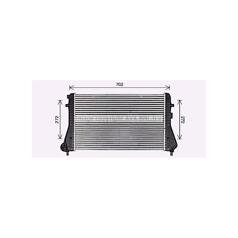 Intercooler (échangeur d'air) AVA QUALITY COOLING