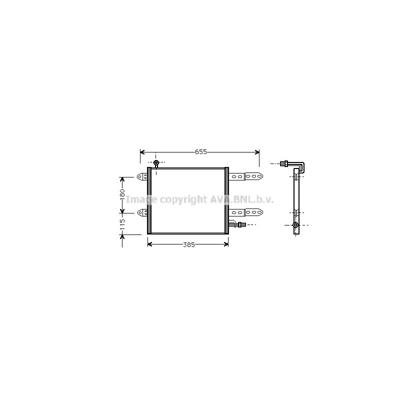 Condenseur de climatisation AVA QUALITY COOLING