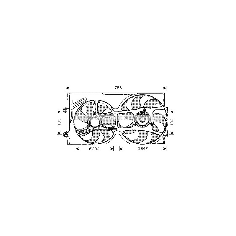 Ventilateur (refroidissement moteur) AVA QUALITY COOLING