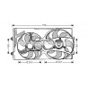 Ventilateur (refroidissement moteur) AVA QUALITY COOLING