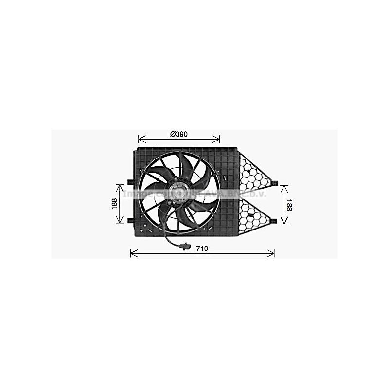 Ventilateur (refroidissement moteur) AVA QUALITY COOLING