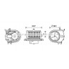 Moteur électrique (pulseur d'air habitacle) AVA QUALITY COOLING