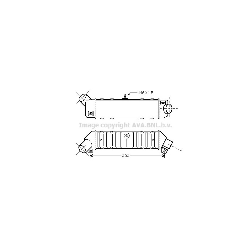 Intercooler (échangeur d'air) AVA QUALITY COOLING