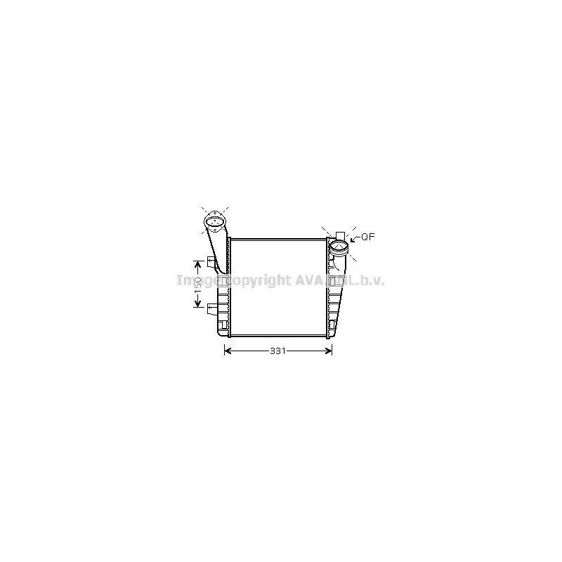 Intercooler (échangeur d'air) AVA QUALITY COOLING