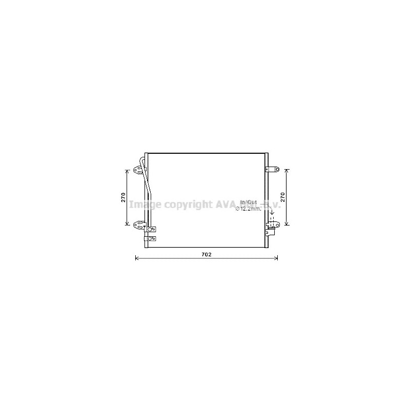 Condenseur de climatisation AVA QUALITY COOLING