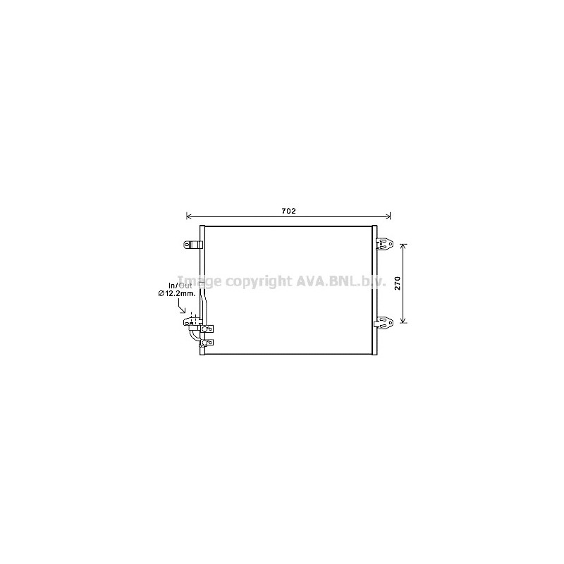 Condenseur de climatisation AVA QUALITY COOLING