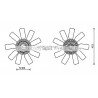 Ventilateur (refroidissement moteur) AVA QUALITY COOLING