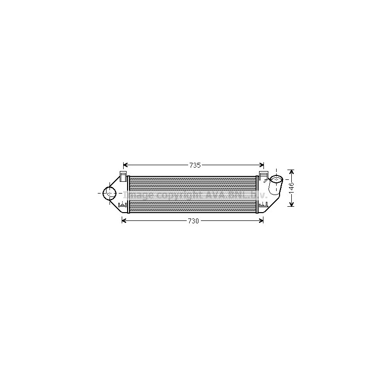Intercooler (échangeur d'air) AVA QUALITY COOLING
