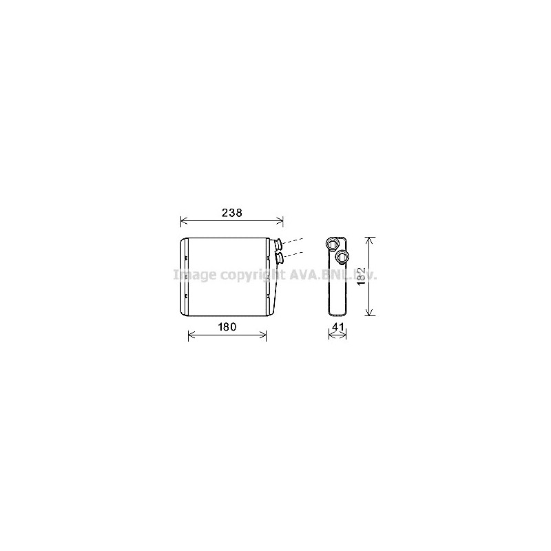 Radiateur de chauffage AVA QUALITY COOLING
