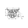 Ventilateur (refroidissement moteur) AVA QUALITY COOLING